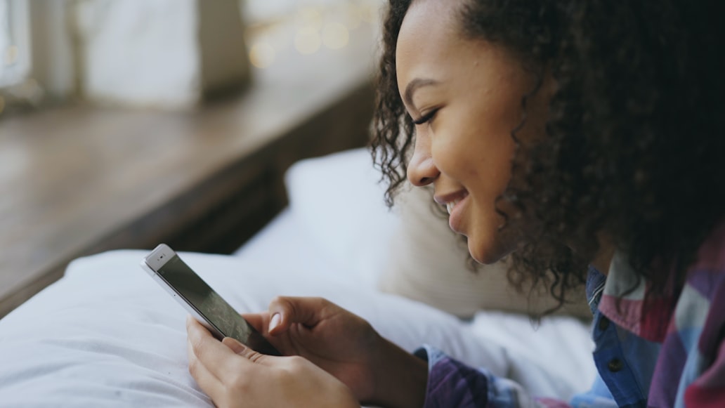 Patient using the COA app to manage their care